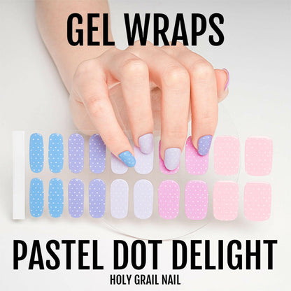 Holy Grail Nail Semi-Cured Gels Pastel Dot Delight - Gels, On the Dot Gel, Hello Nails