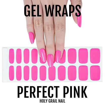 Holy Grail Nail Semi-Cured Gels Perfect Pink - Gels, Neon Pink Gels, Holy Gels, Hot Pink Gel, Hello Nails