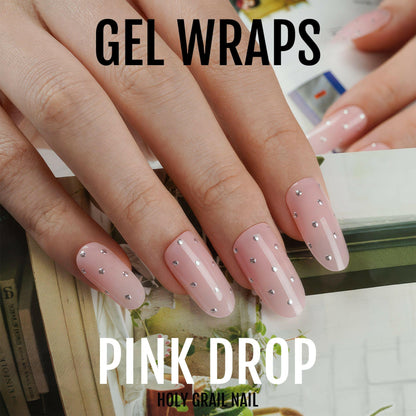 Holy Grail Nail Semi-Cured Gels Pink Drop - Gels, Pink Gems Gels, Holy Gels