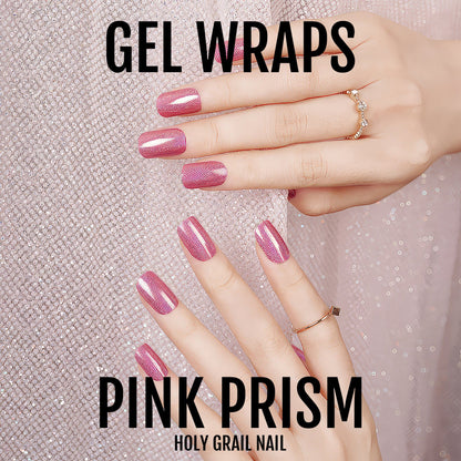 Holy Grail Nail Semi-Cured Gels Pink Prism - Gels, Holo Pink Shimmer Gels, Holy Gels