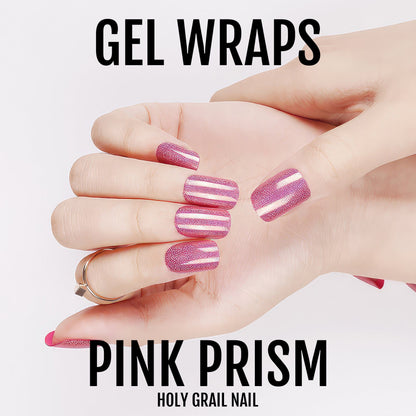 Holy Grail Nail Semi-Cured Gels Pink Prism - Gels, Holo Pink Shimmer Gels, Holy Gels