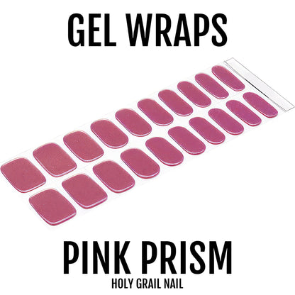 Holy Grail Nail Semi-Cured Gels Pink Prism - Gels, Holo Pink Shimmer Gels, Holy Gels