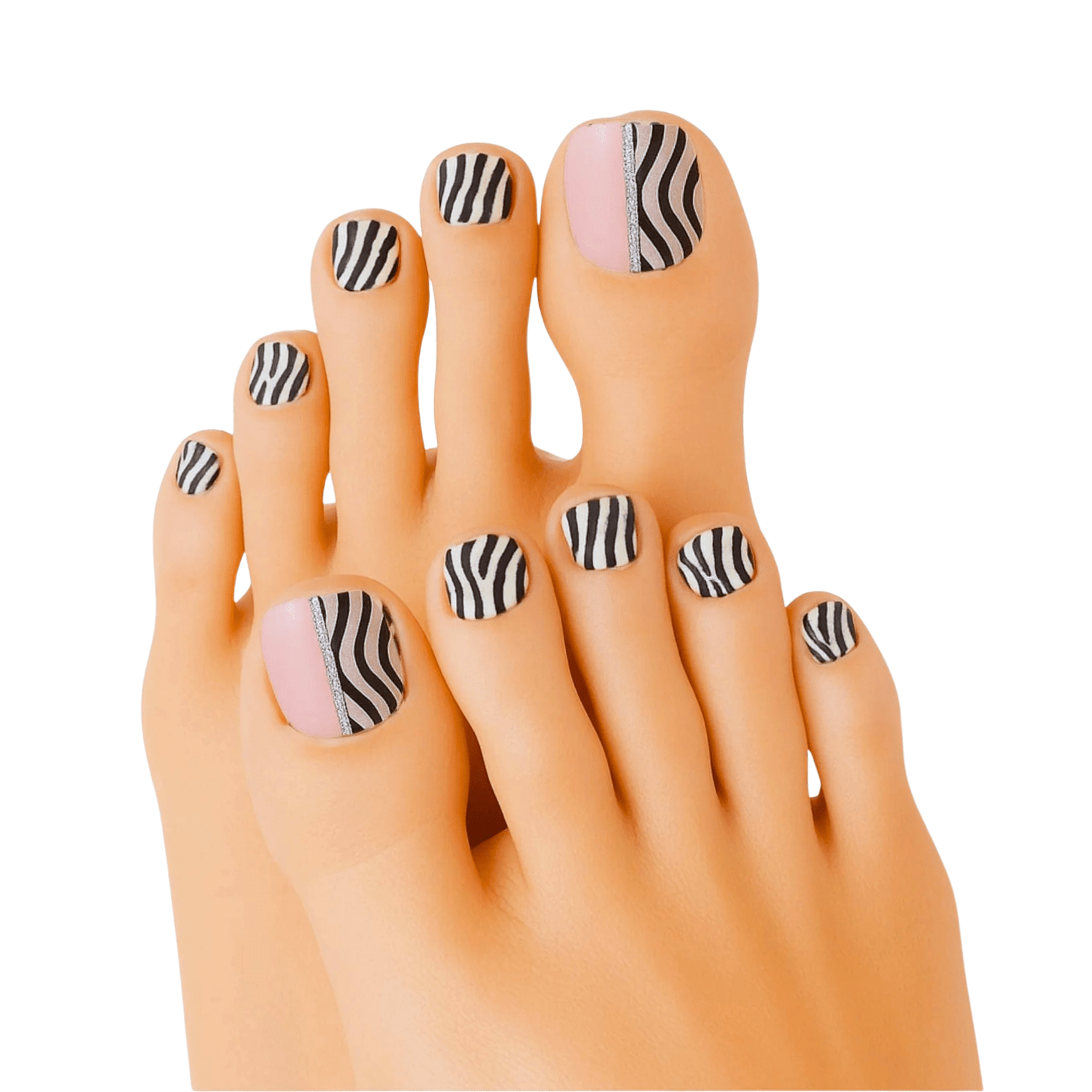 Holy Grail Nail Semi-Cured Gels Pink Zebra - Gel Pedi Wraps