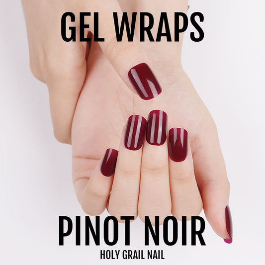 Holy Grail Nail Semi-Cured Gels Pinot Noir - Gels, Burgundy Red Gel, Hello Nails