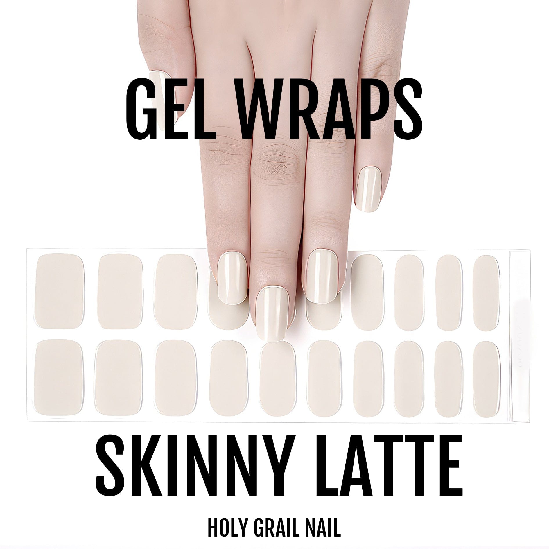 Holy Grail Nail Semi-Cured Gels Skinny Latte - Gels, Babyccino Gel, Hello Nails