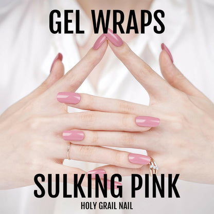 Holy Grail Nail Semi-Cured Gels Sulking Pink Gel - Gels, Nude Pink Gels, Holy Gels, Dusted Cheeks Gel, Hello Nails