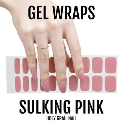 Holy Grail Nail Semi-Cured Gels Sulking Pink Gel - Gels, Nude Pink Gels, Holy Gels, Dusted Cheeks Gel, Hello Nails