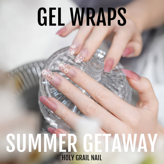 Holy Grail Nail Semi-Cured Gels Summer Getaway - Gels, Classic Flora Gel, Hello Nails