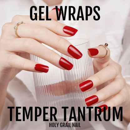 Holy Grail Nail Semi-Cured Gels Temper Tantrum - Gels, Fire Engine Gel, Hello Nails