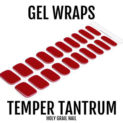 Holy Grail Nail Semi-Cured Gels Temper Tantrum - Gels, Fire Engine Gel, Hello Nails