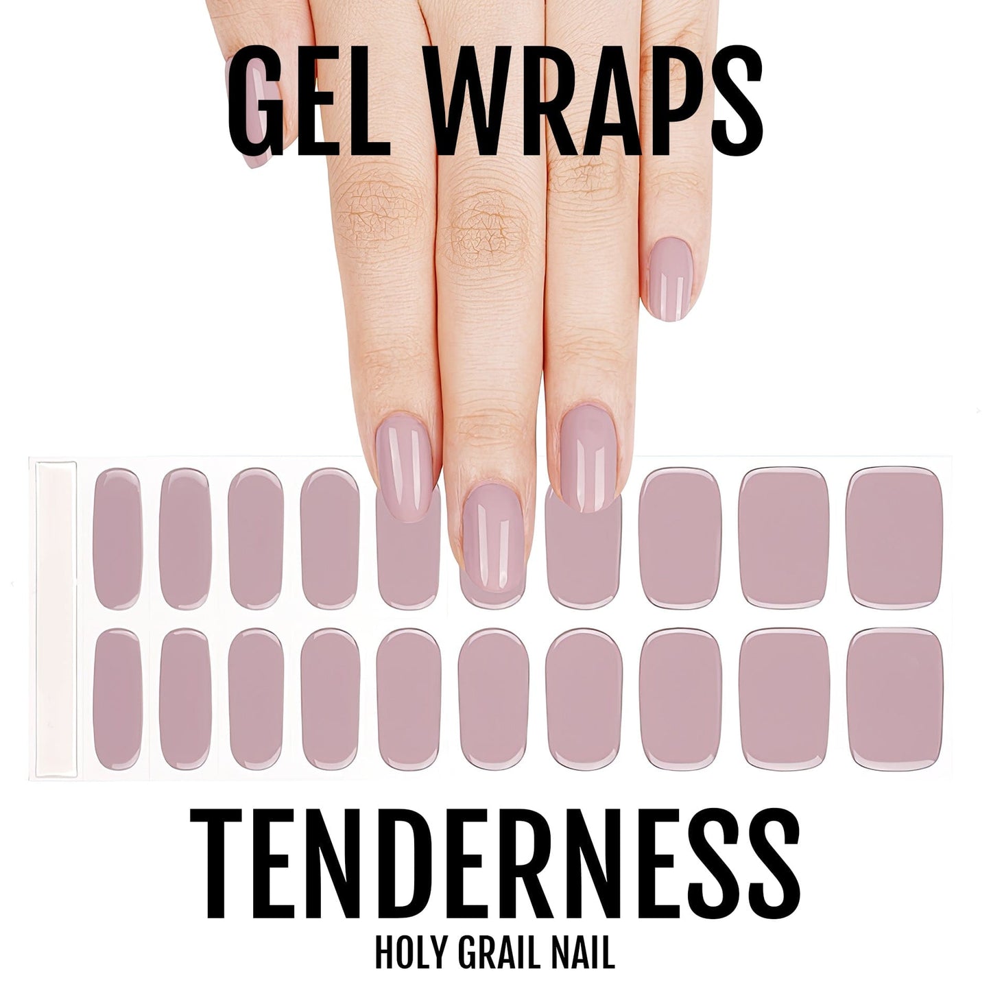 HOLY GRAIL NAIL Semi-Cured Gels Tenderness - Gels, Mauve Gel, Hello Nails