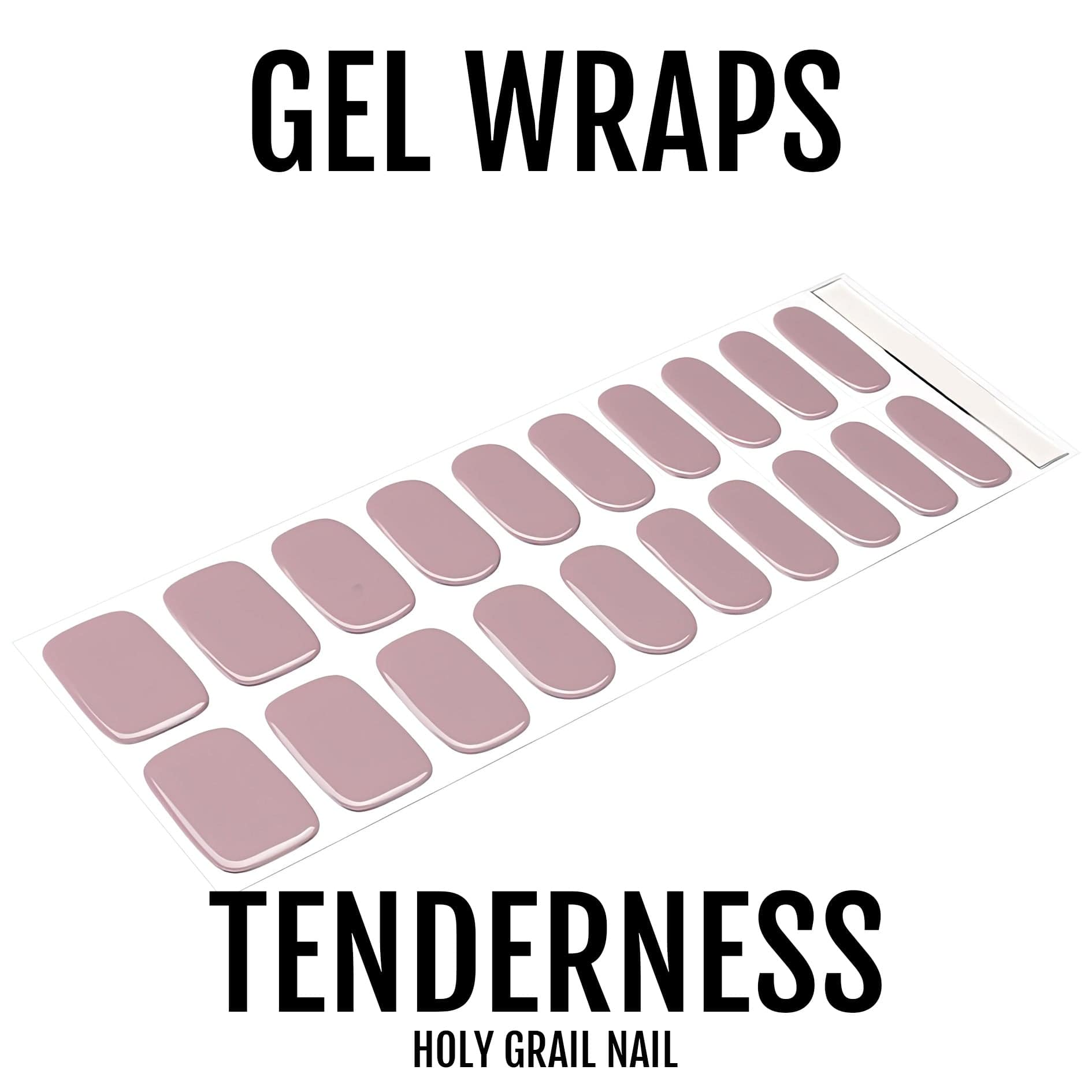 HOLY GRAIL NAIL Semi-Cured Gels Tenderness - Gels, Mauve Gel, Hello Nails