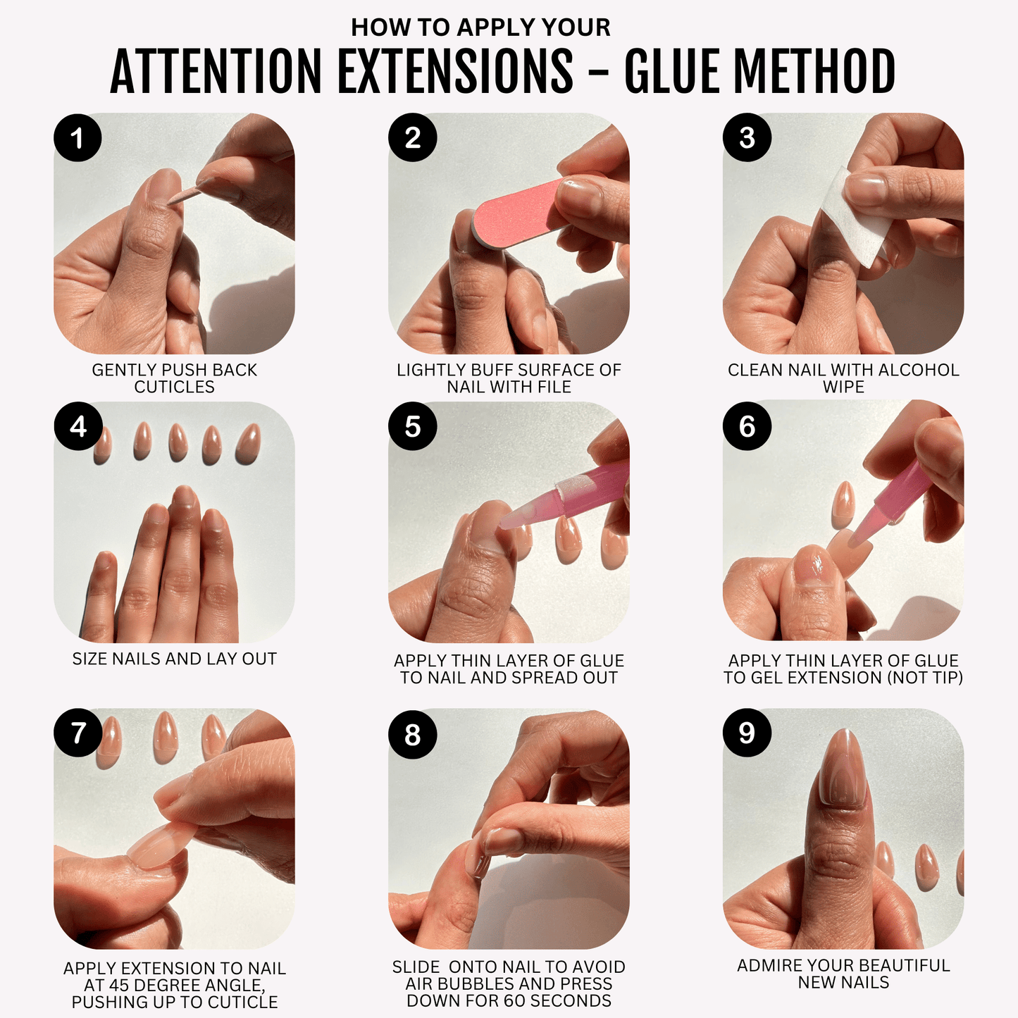 XS Classic Almond French- Soft Gel Press Ons (Extra Short Natural)