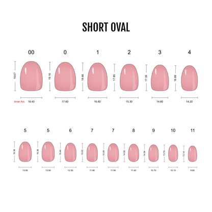 Just Between Us - Soft Gel Press Ons (Short Oval)