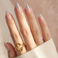 Weekend Energy- Soft Gel Press Ons (Short Almond)